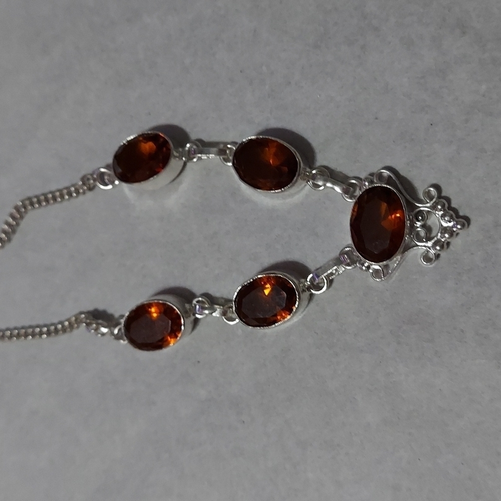 BRANDY Topaz Sterling Silver Necklace - Picture 3 of 5